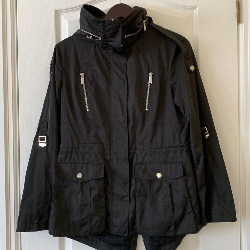 Black BCBGeneration hooded jacket size medium